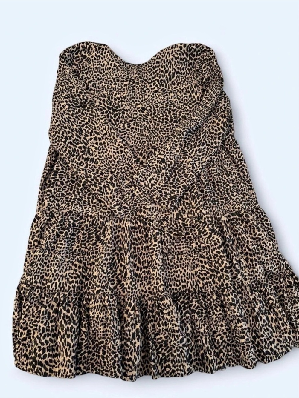 Zara Leopard Print Mini Dress Size Medium